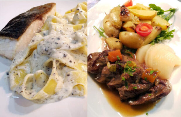 Suggestions poisson - viande - cuisine du marché - restaurant L'Odyssée