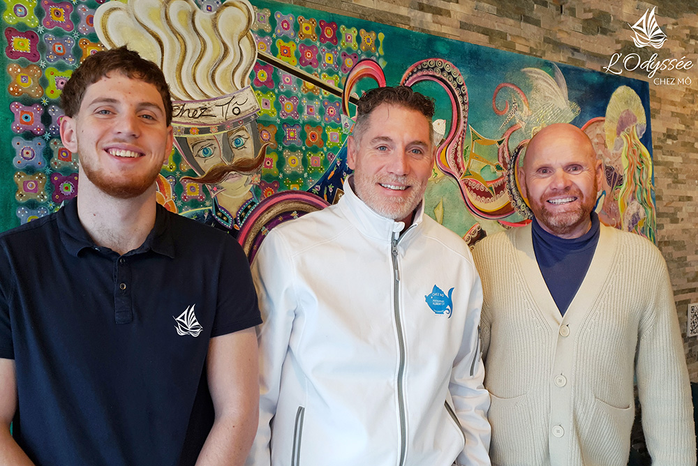 Michaël Mô en famille au restaurant L'Odyssée - Chez Mô à Antibes